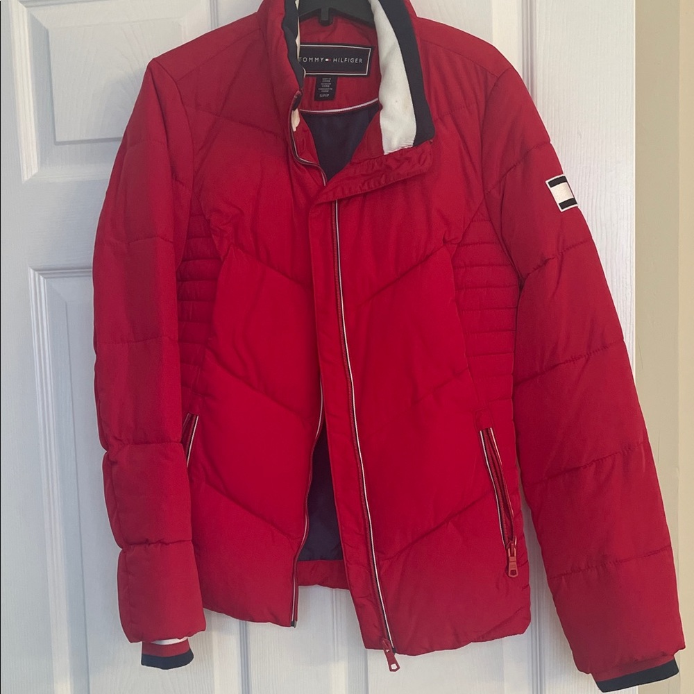 Tommy Hilfiger Vibrant Red Quilted Jacket